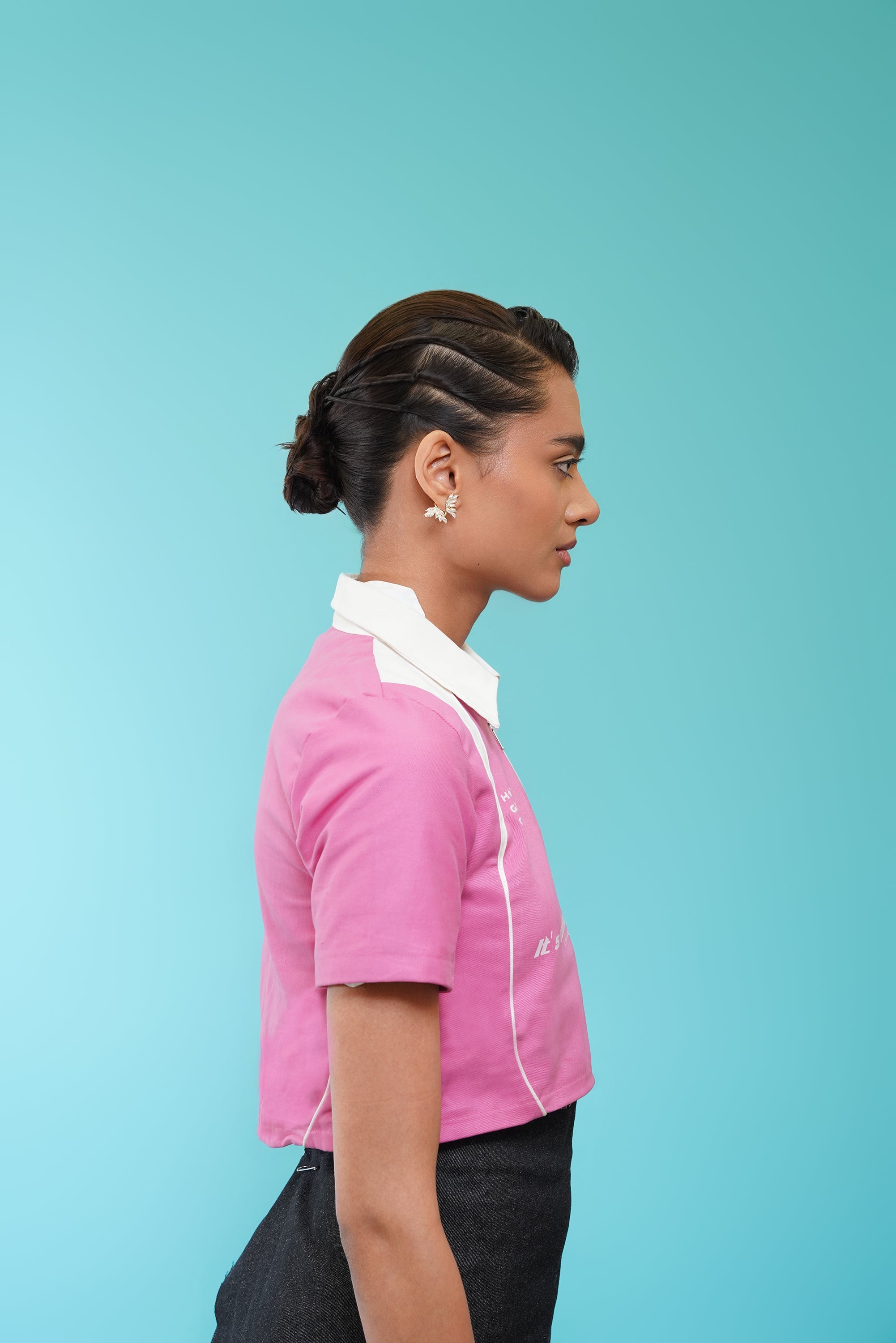 Pit stop pink tee