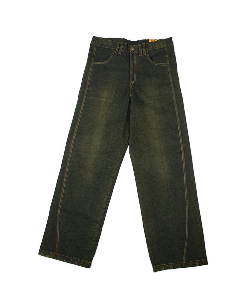 Denim washed pants